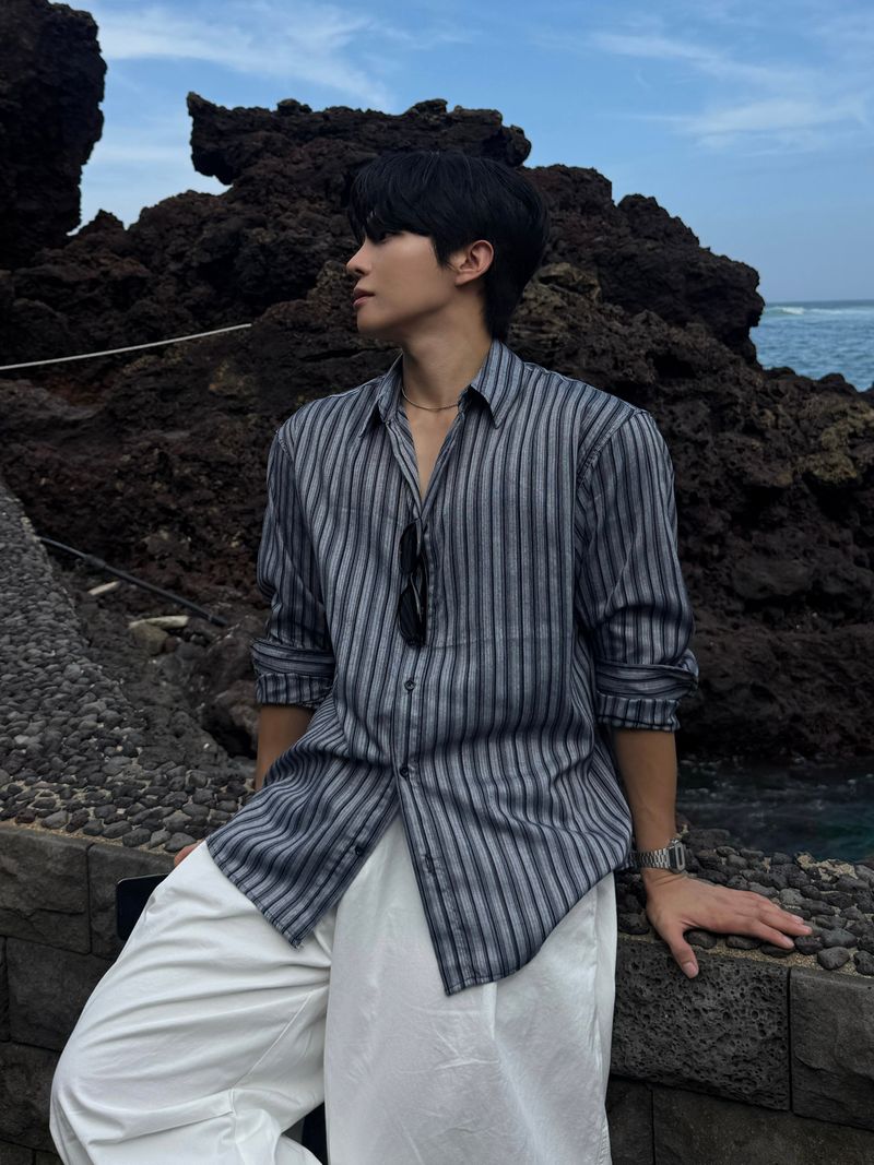 AVAND（アバンド）の「Frei stripe shirt（Tops）」