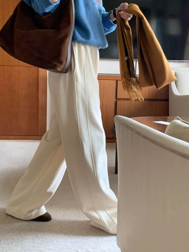 [Wool fleece] Eggdon string two-way pants