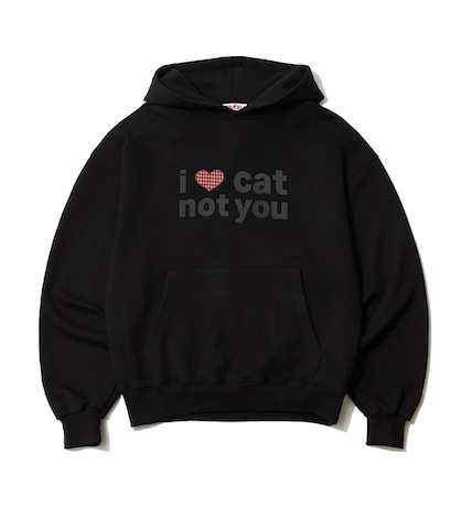 I LOVE CAT NOT YOU CAT EAR HOODIE