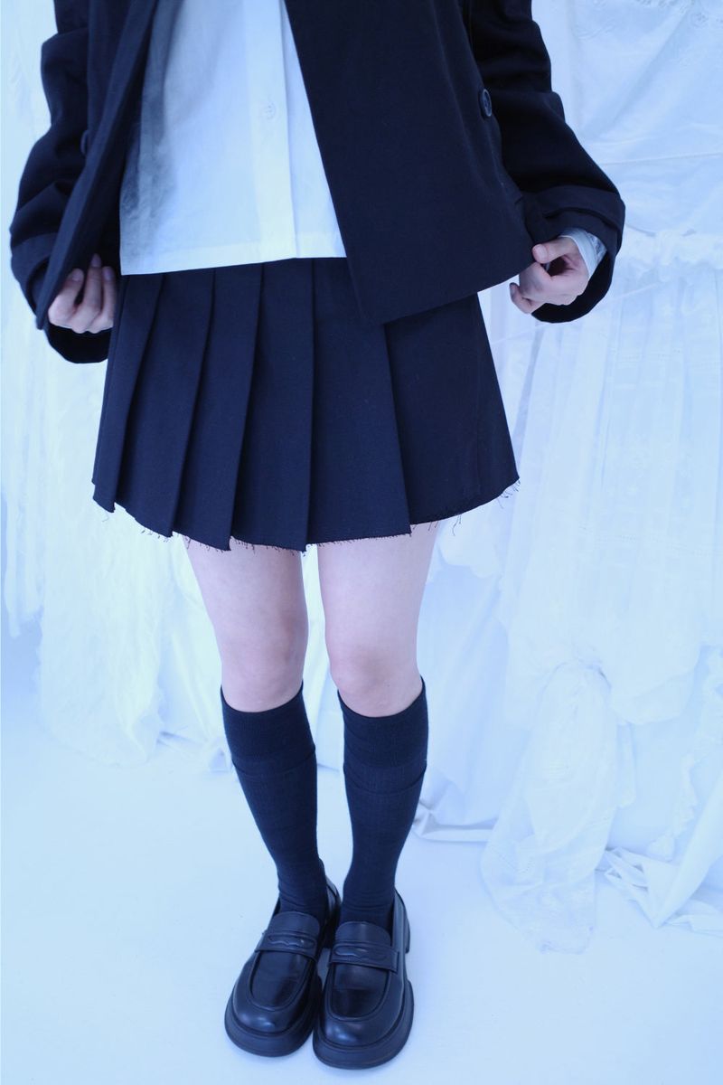 High neck double set up (3color) -Jacket