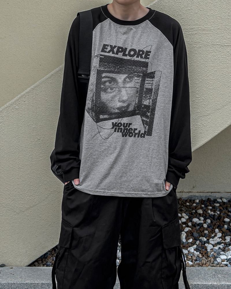EX Raglan Long Sleeve T-shirt