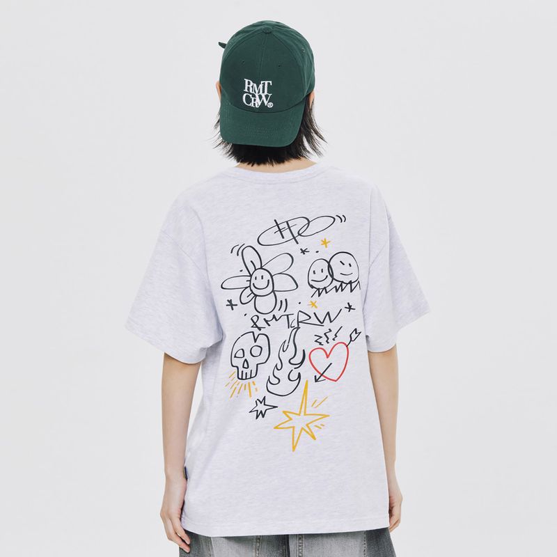 ROMANTIC CROWN(ロマンティッククラウン)の「SCRIBBLE TEE SHIRT(Tops)」