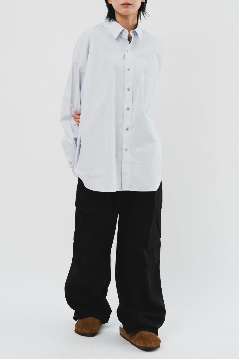 Pima Yarn Oversized Shirt (4color)