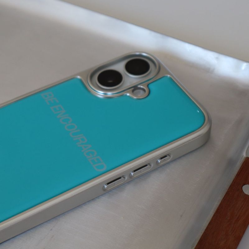 [MADE] BE ENCOURAGED SILVER EPOXY PHONE CASE