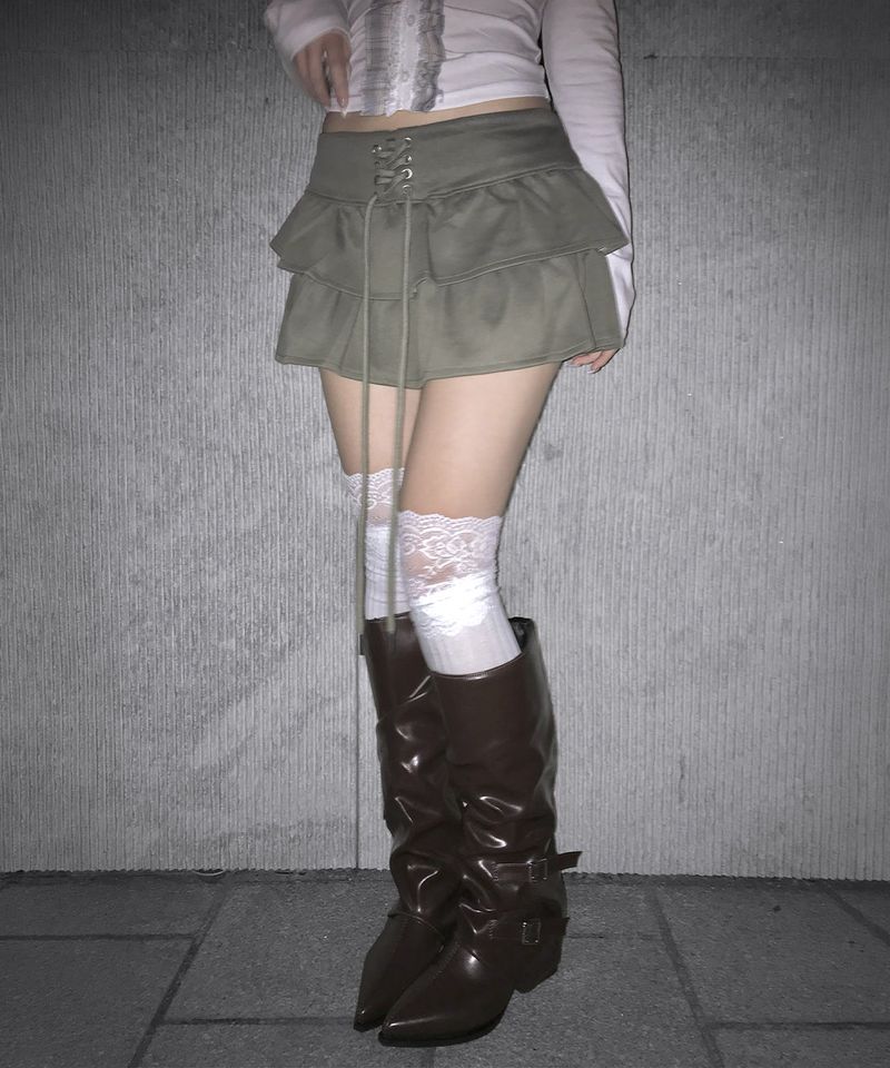eyelet cancan sk (2colors)