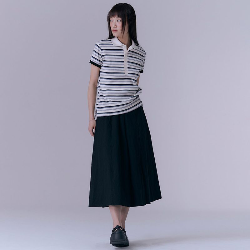 SILN（シルン）の「エッセンシャルフレアスカート (BLACK)（スカート）」