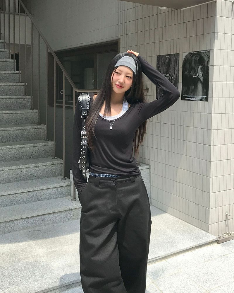 ミドルカーペンターディテールロングパンツ