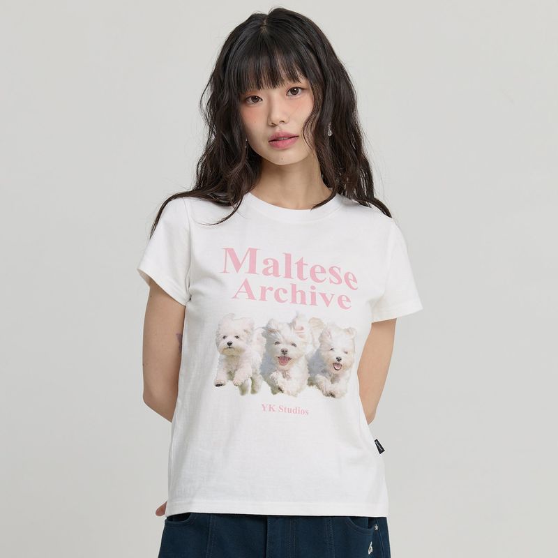 WaiKei(ワイケイ)の「マルチーズアーカイブ半袖Tシャツ(トップス)」