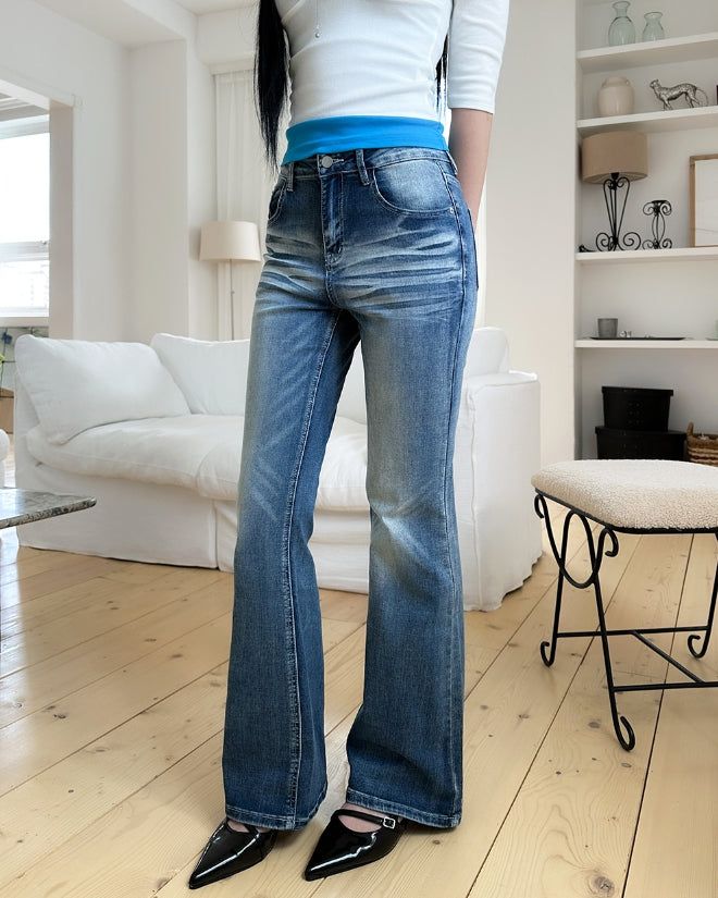Moonlit Catwash Bootcut Denim Pants