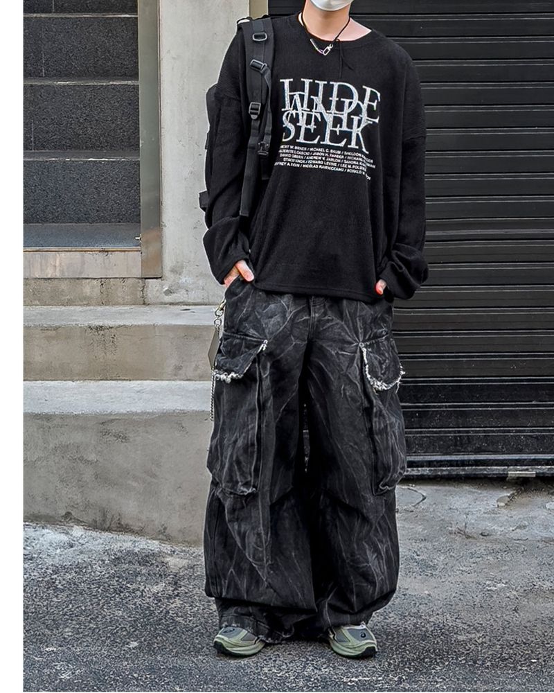 Hide Chic Oversized Knit Long Sleeve T-Shirt