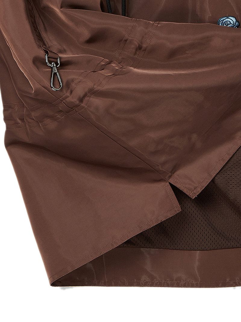 LACE UP ANORAK JACKET (BROWN)