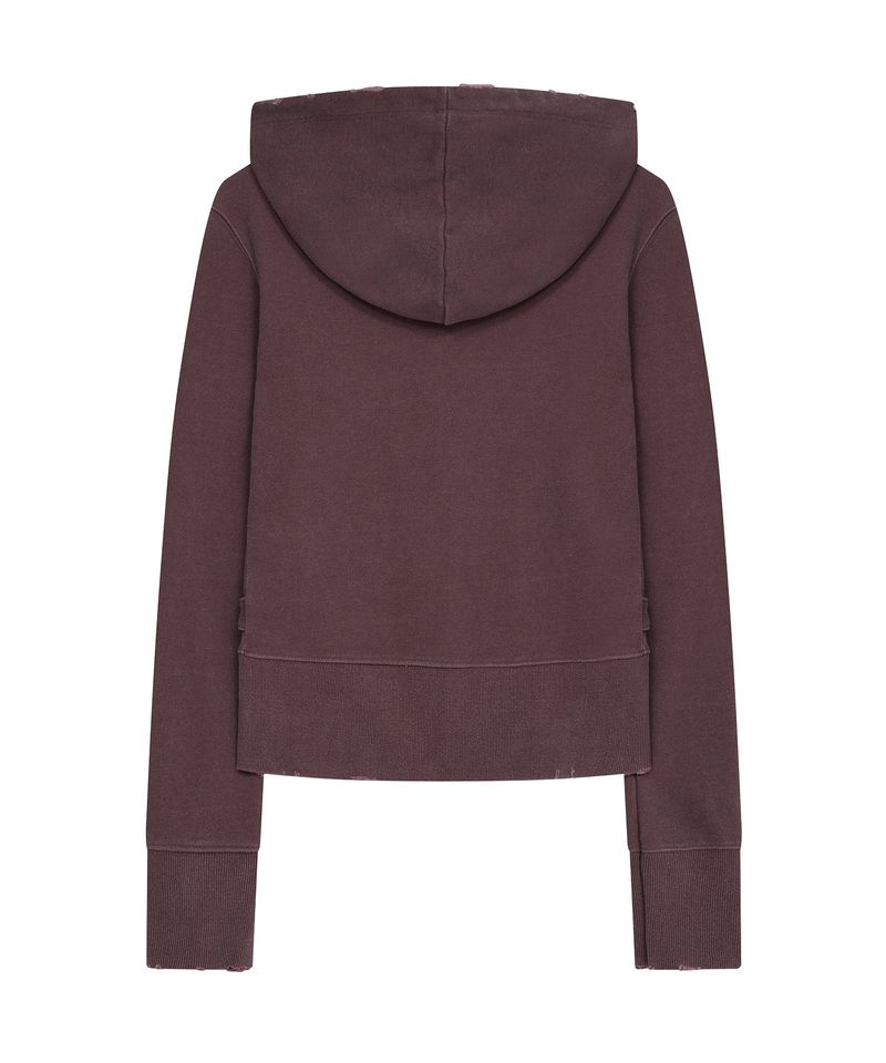 pg diagonal zip up (wine)