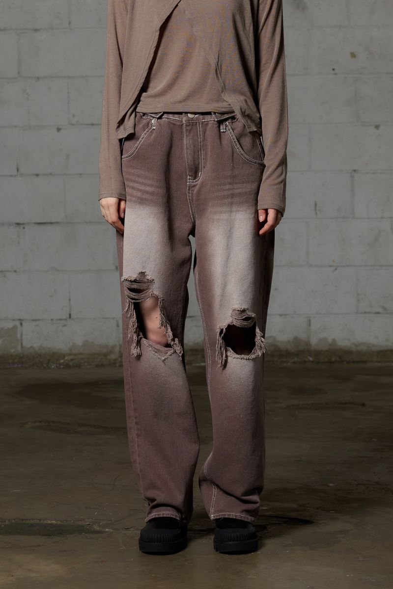 ARIKIM（アリキム）の「LOTUS DENIM PANTS / DARK BROWN（Pants）」