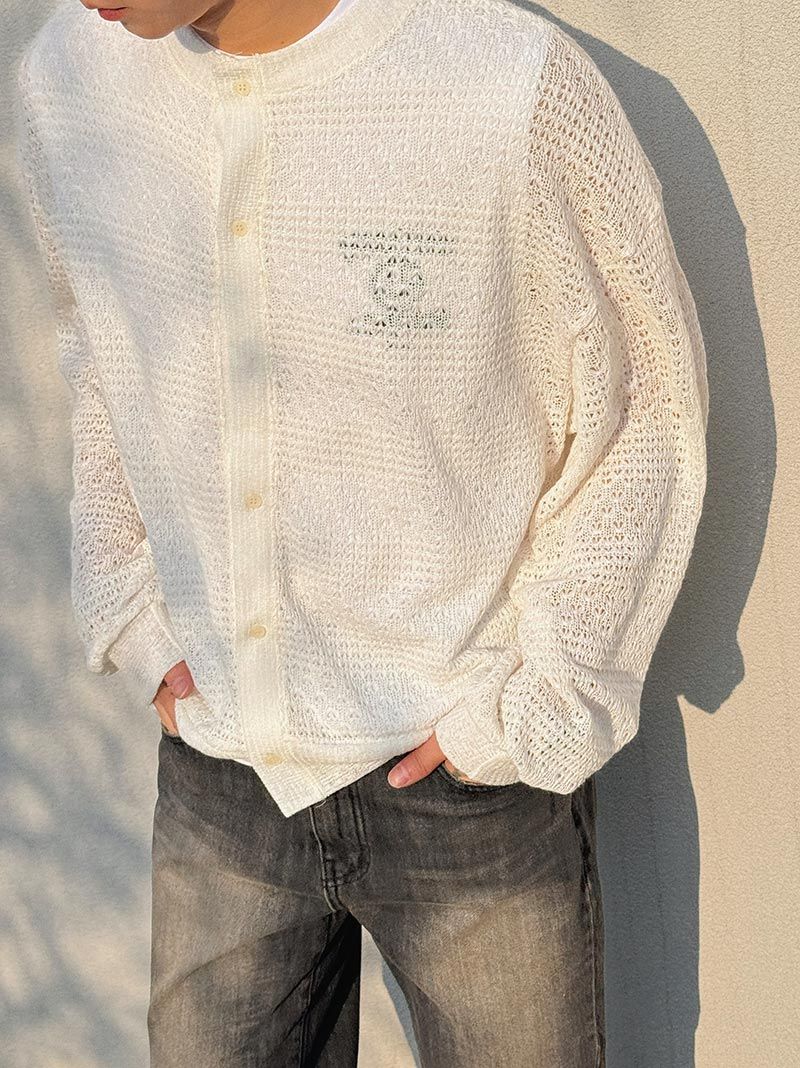 ASCLO Crochet See Through Cardigan (3color)