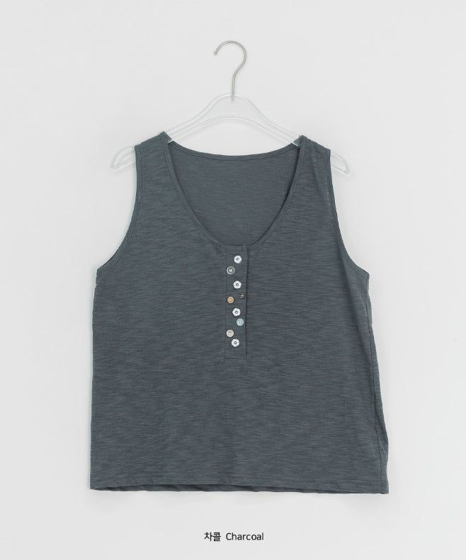 Libe Vintage Button Layered Sleeveless