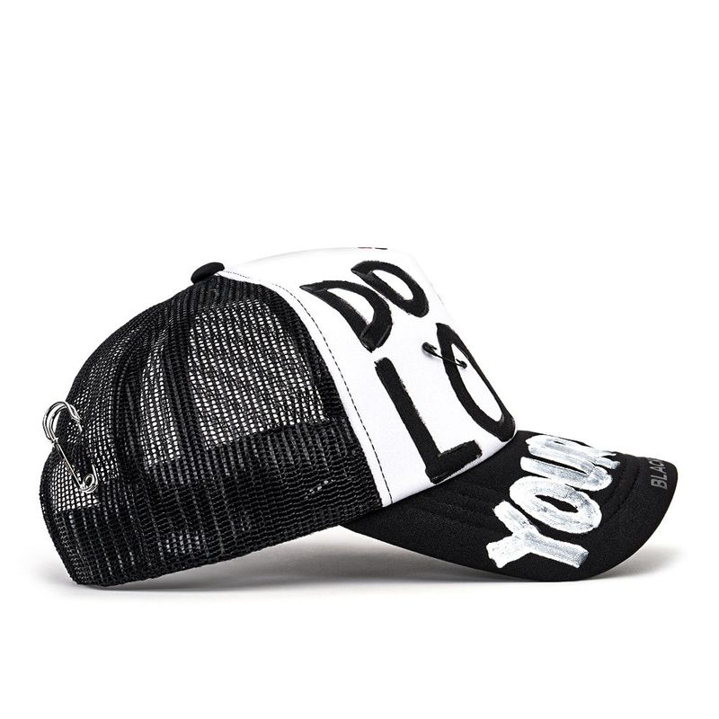 BBD DLY Graffiti Trucker Mesh Cap (Black)