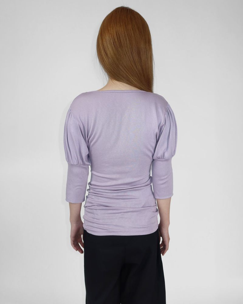 AMELIE SHIRRING PUFF T-SHIRT