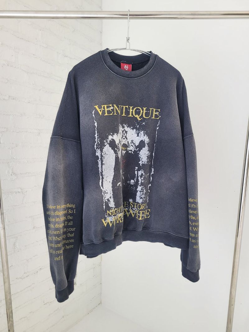 VENTIQUE Washing Nightmare Sweatshirt 1colors