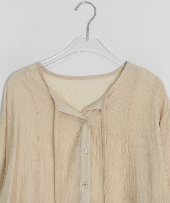 Noah See-through Summer Tie Blouse