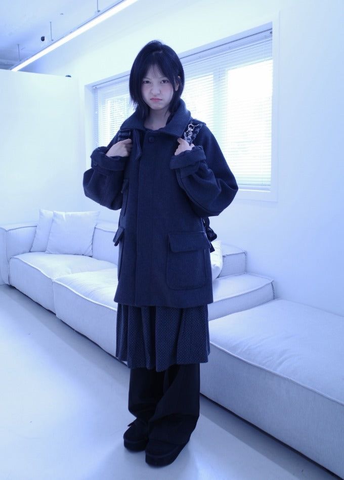 myorang（ミョラン）の「Wool balmacaan half coat（Jackets/Outerwear）」