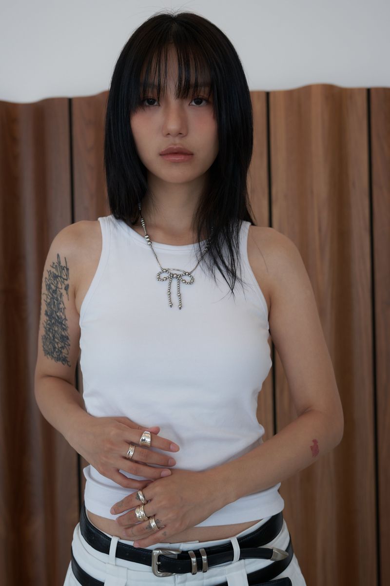 Metalic Ribbon Necklace