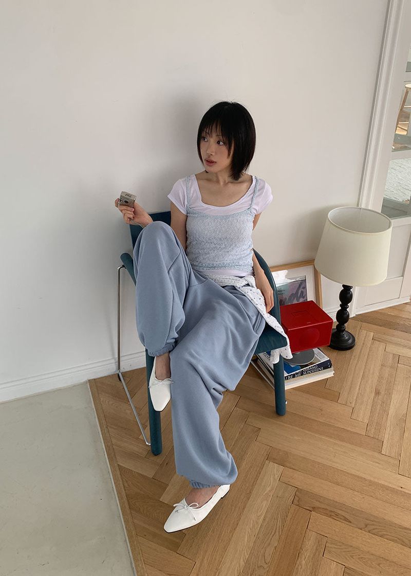 (UNISEX) BELTED SWEAT PANTS (3color)
