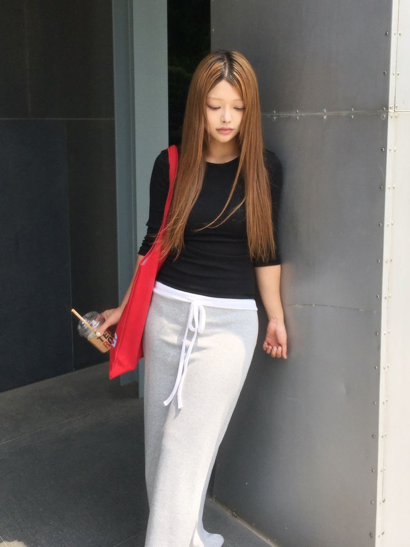 Salt line waist maxi skirt (4c)
