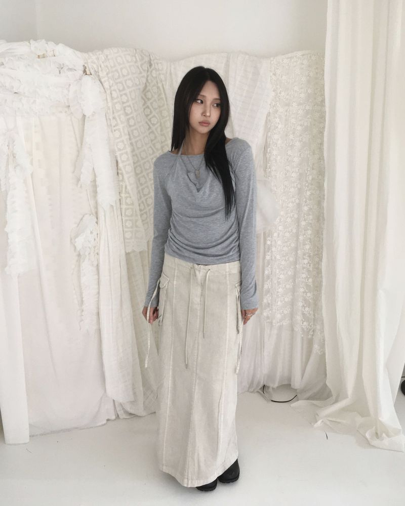 Pigment long skirt