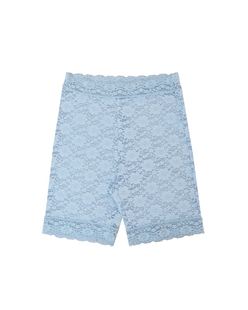 Lace biker shorts / sky blue