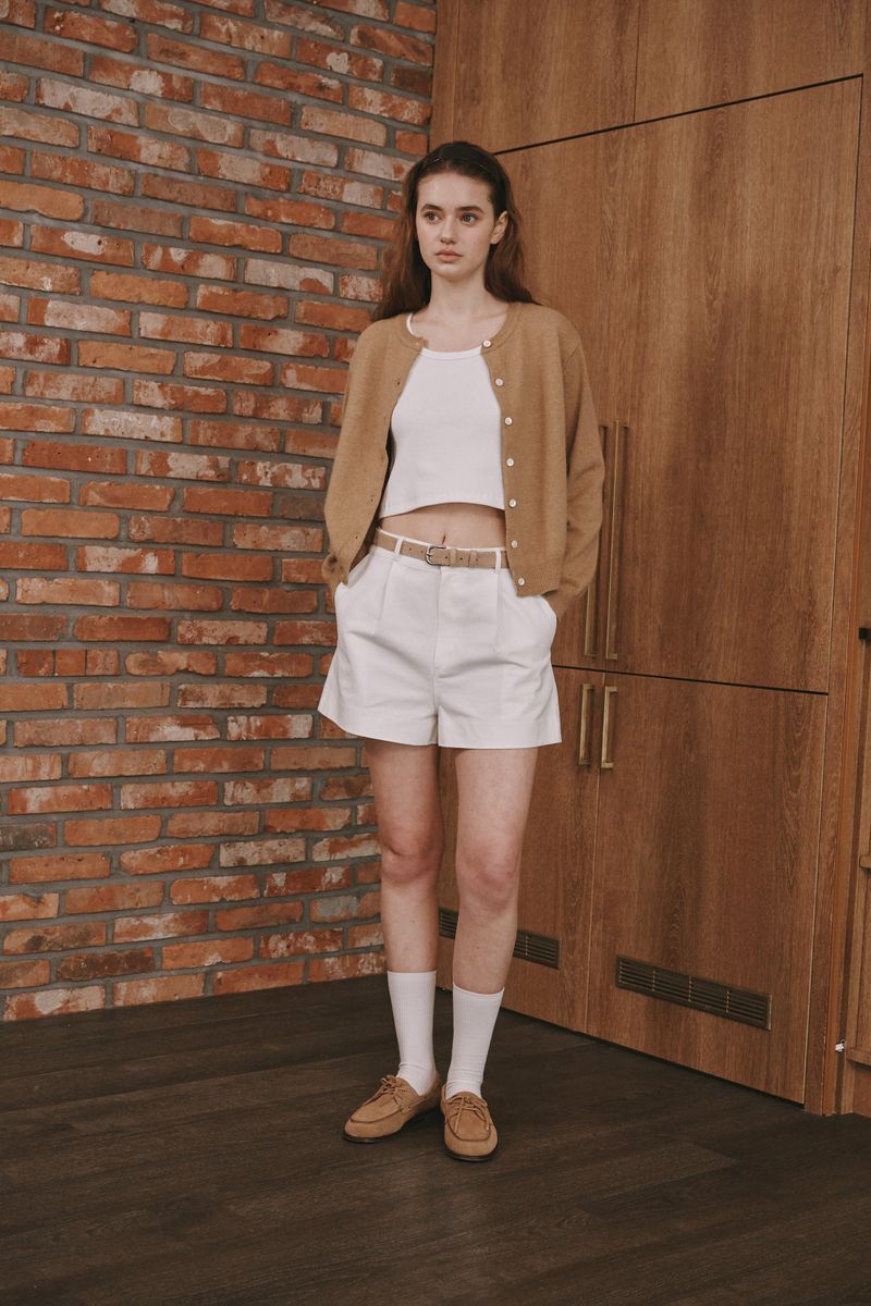 Camel round cardigan (Camel)