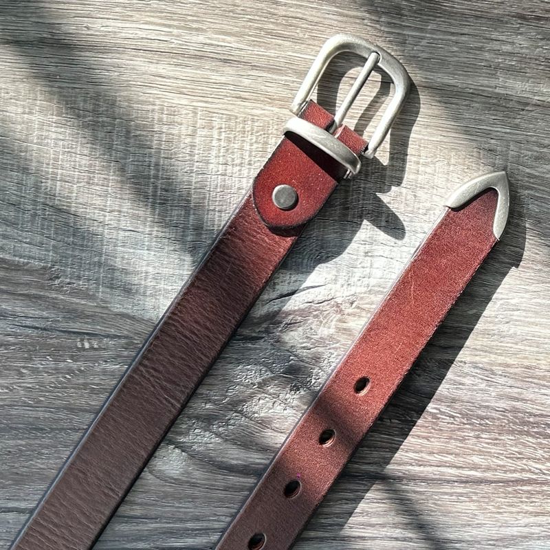 FADE MEET（フェードミート）の「Terracotta Brown Leather Belt（Fashion Accessories）」