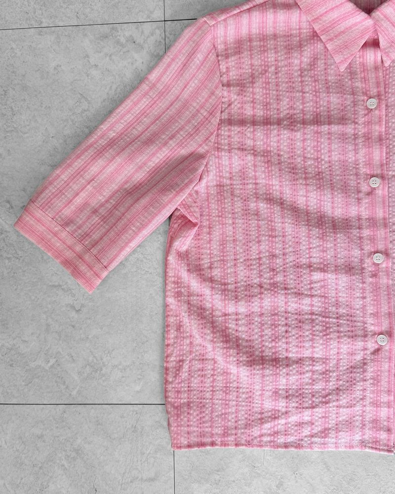 CANDY STRIPE 3/4 SLEEVE SHIRT
