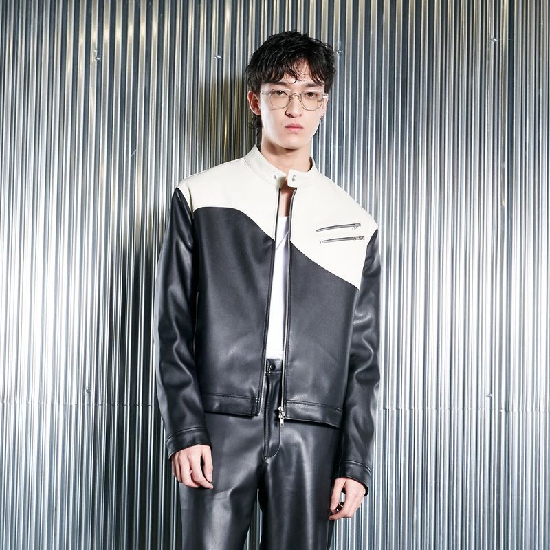 SPERONE(スペロネ)の「Wave Zipper Biker Jacket Men(Jackets/Outerwear)」