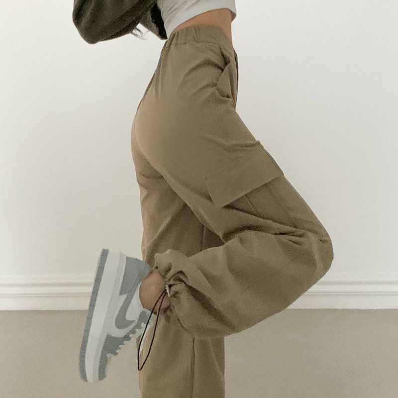 [Bellide made/short, long] Urban two-way string cargo pants