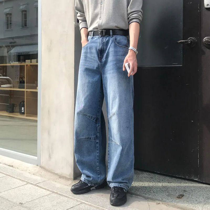 [1+1] LMN All Day Paneled Wide Denim Pants (7 colors)