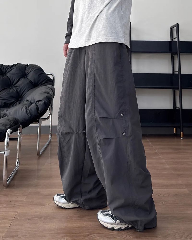 Dock rivet panel nylon pants