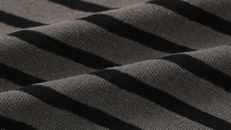 AN Pigment Stripe Collar T