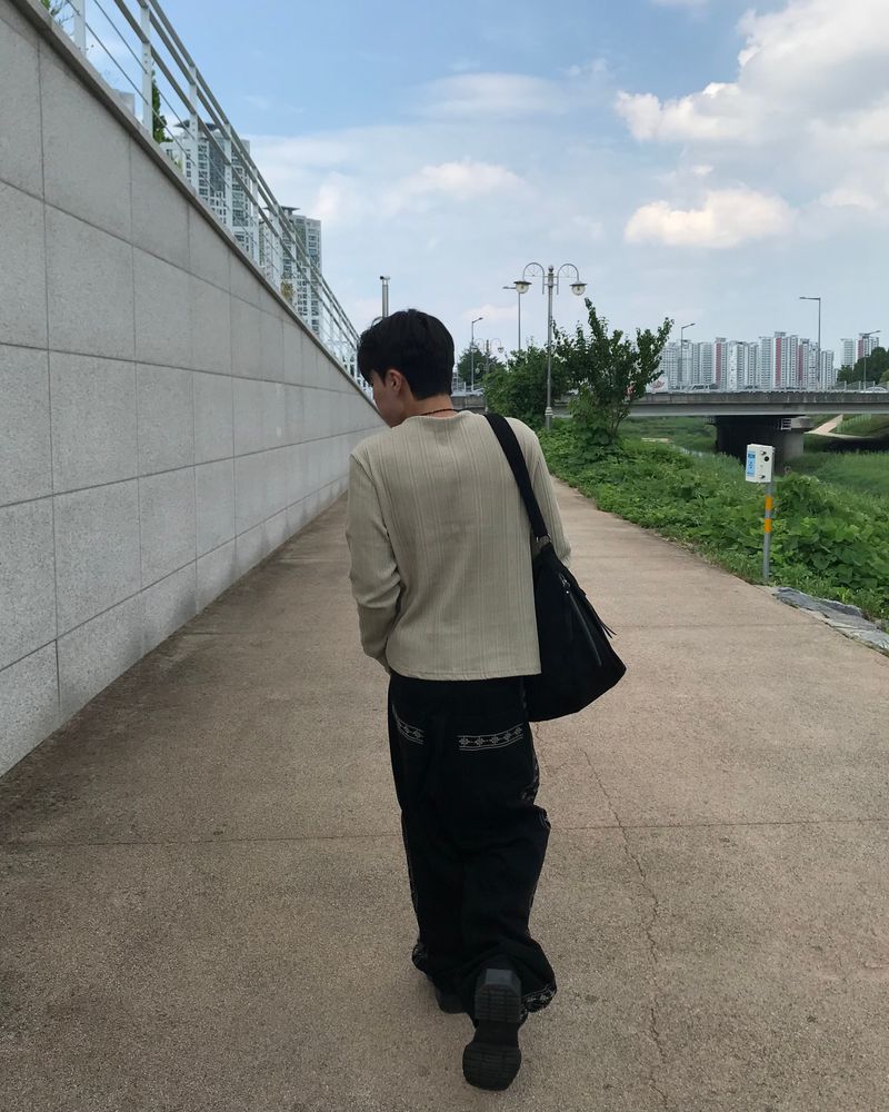 Corduroy Slim Henly Neck Long Sleeve