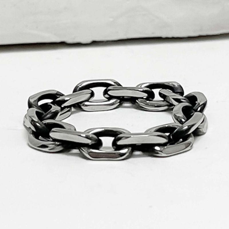 5.5mm ブラックラインオリジナルチェーンリング
