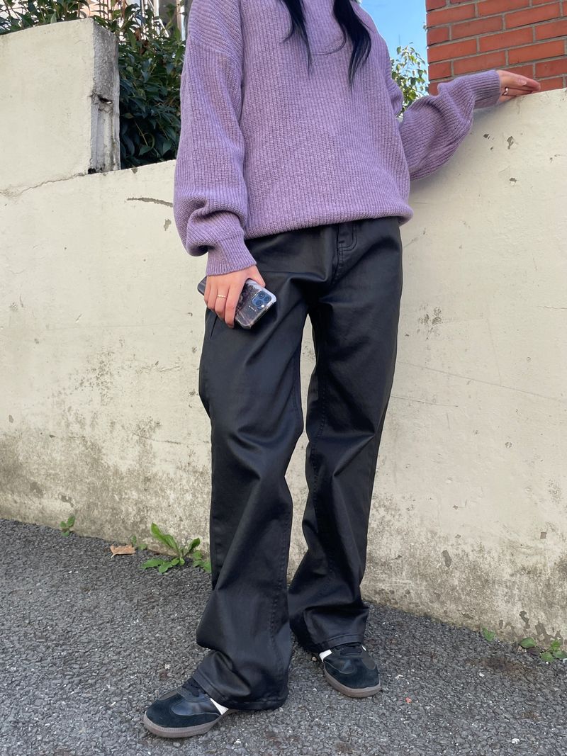 Subdued leather pants