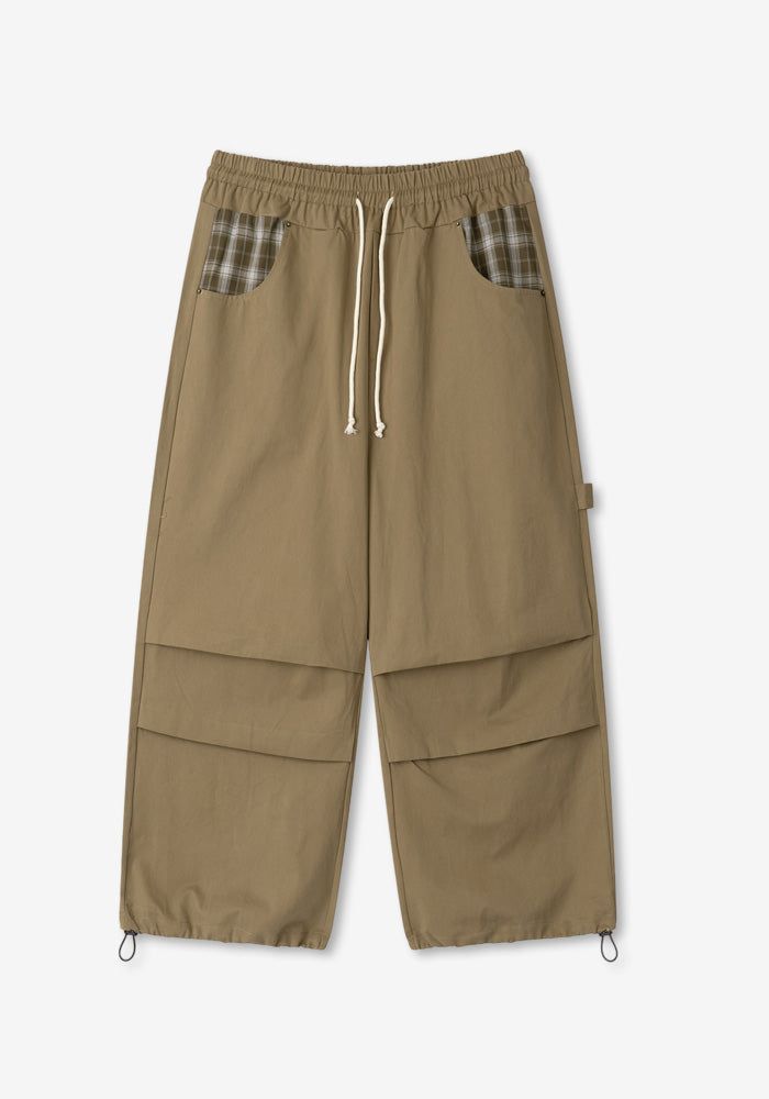 SO Check Pocket Parachute Balloon Pants