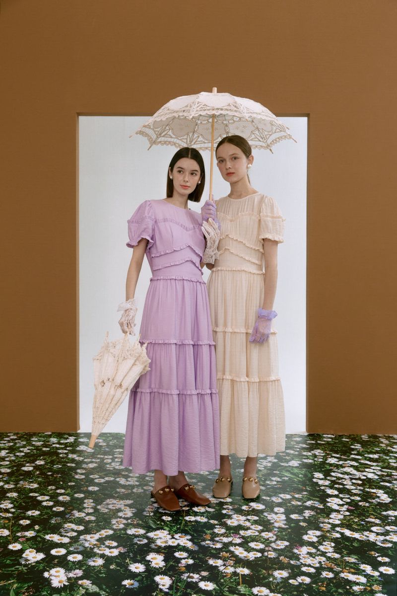 Frill can-can dress