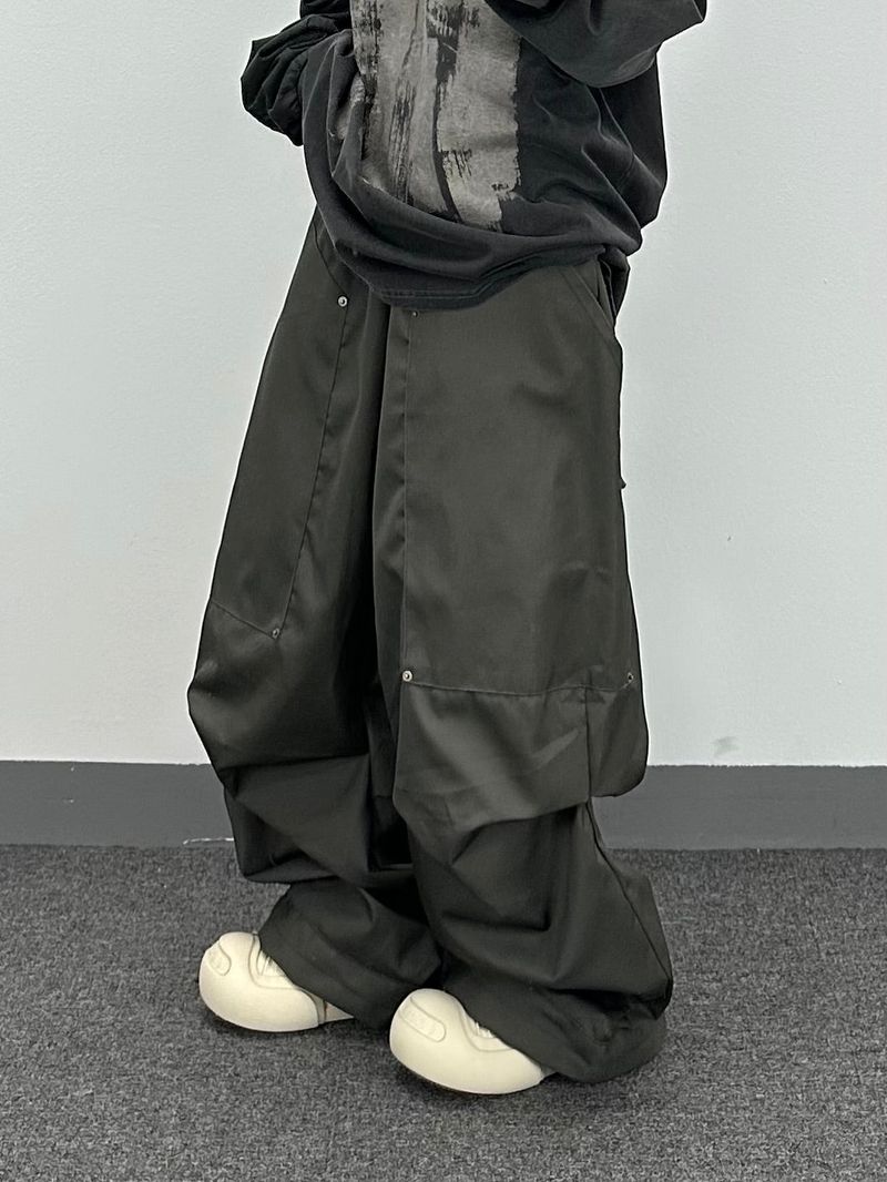 hammer cotton pintuck pants