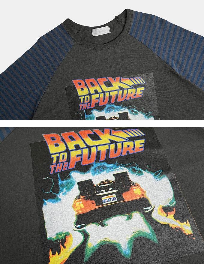 Future Raglan Stripe Over Long Sleeve T