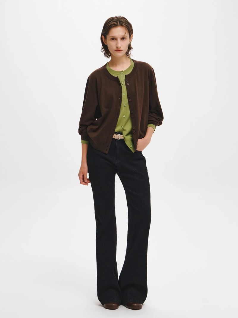 BOOTCUT WASHING DENIM PANTS