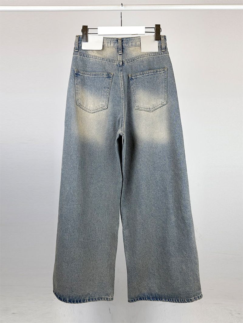KEYRING WASHED WIDE JEANS
