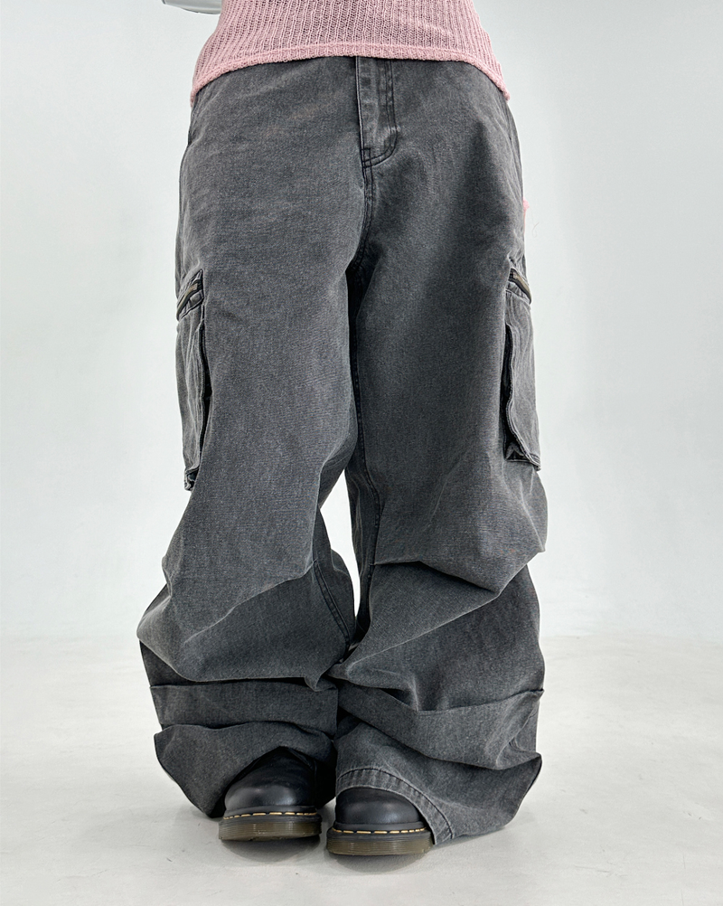 CARGO PIGMENT PANTS🤎🩶💚 - 3 COLORS