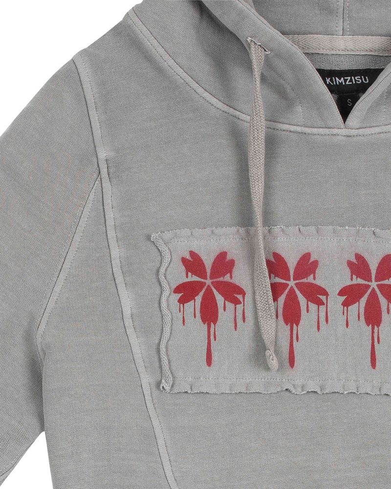 Patch Slim Hoodie _ Light Grey