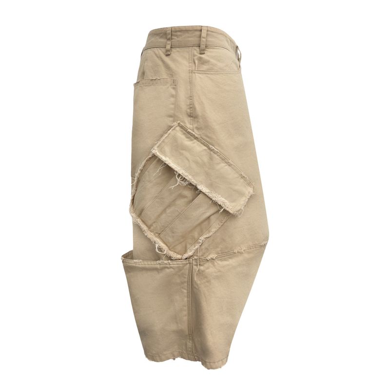 VTG BACK BOOTS CARGO SHORTS_BEIGE