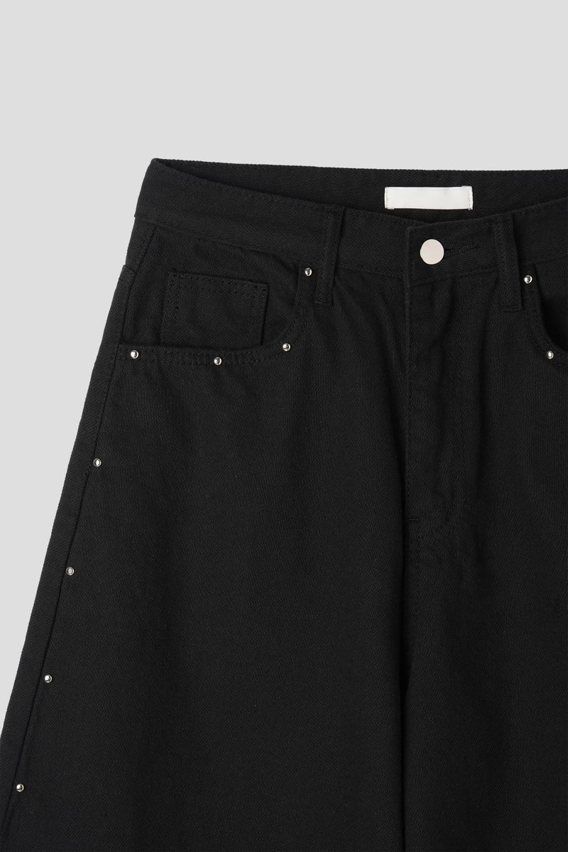 STUD BALLOON WIDE PANTS (2C)